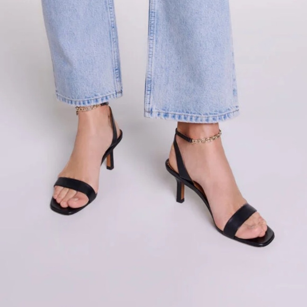 Maje Leather Sandal Heels size 38